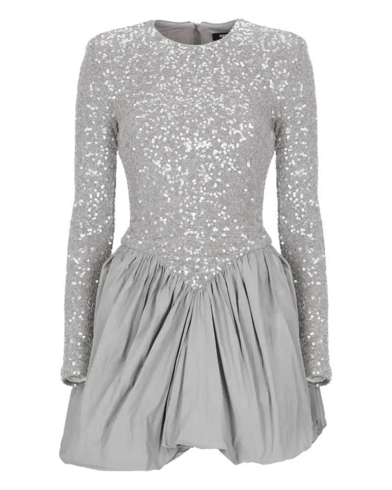 ROTATE Birger Christensen Minikleid mit Pailletten - Grau Grau