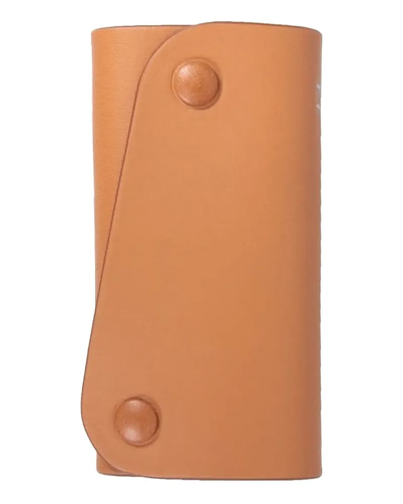 IL BISONTE debossed-leather keyring - Braun Braun