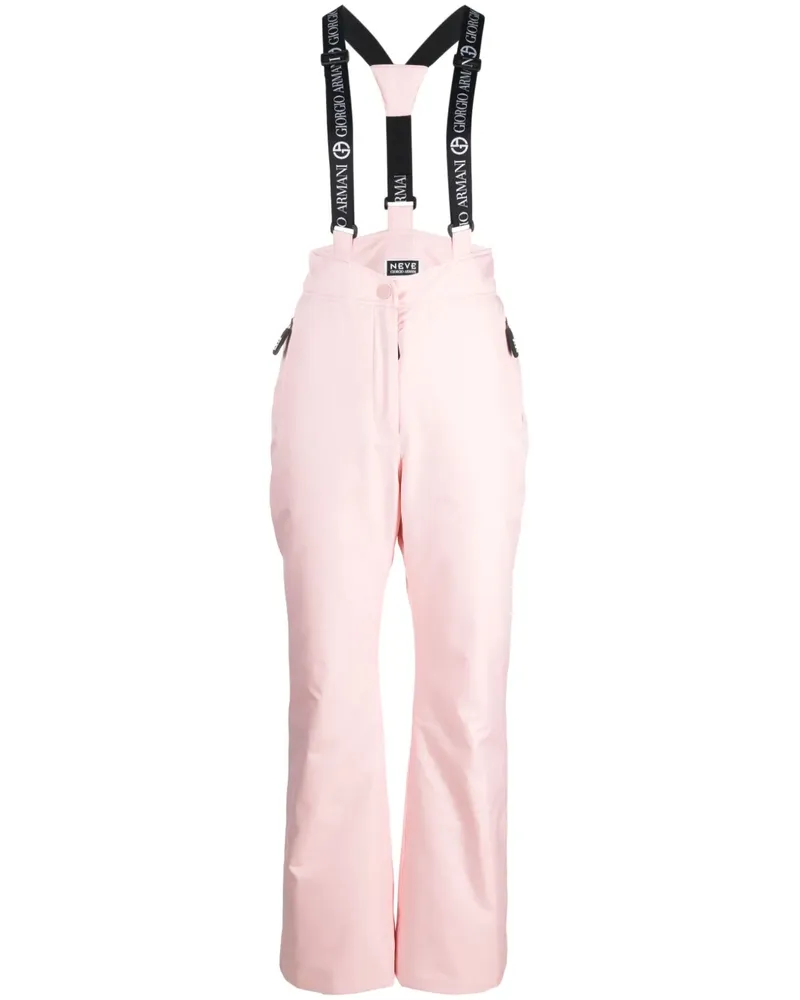 Giorgio Armani Tapered-Skihose mit Logo - Rosa Rosa