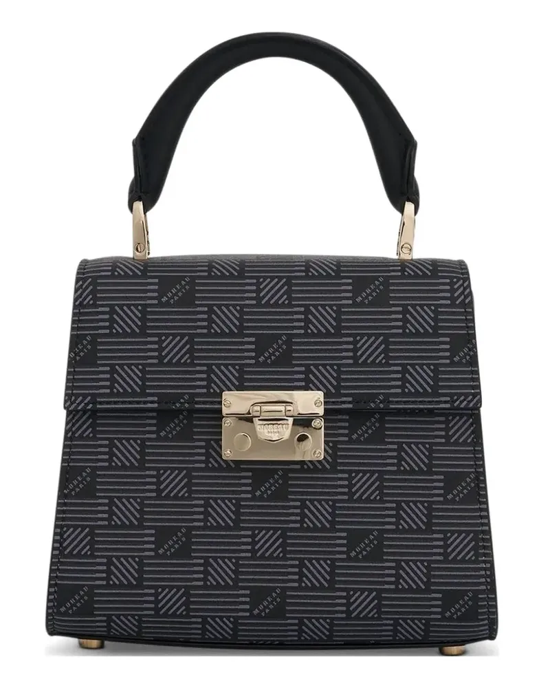 Moreau Paris BB Mune monogram-pattern mini bag - Schwarz Schwarz