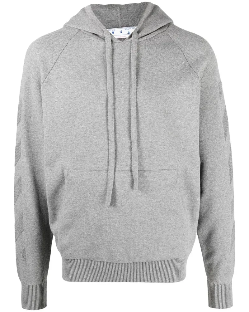 OFF-WHITE Hoodie mit Logo - Grau Grau