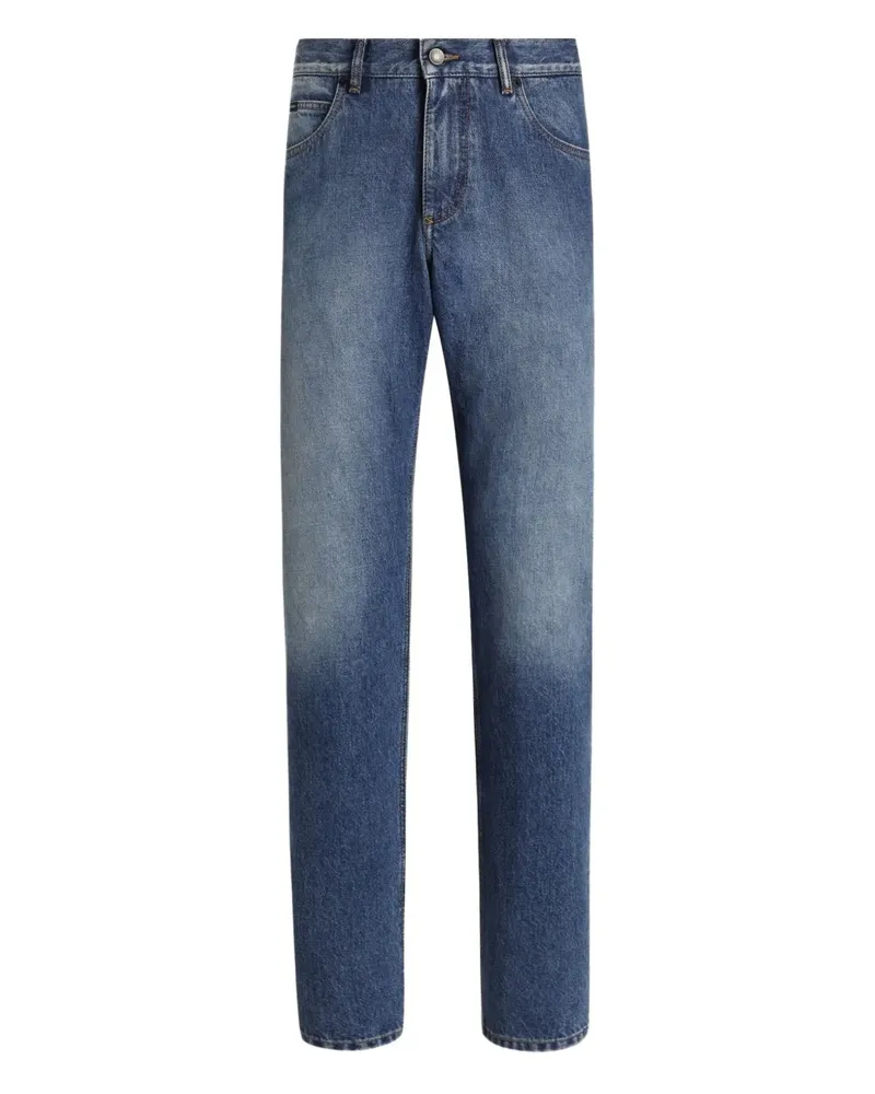 Dolce & Gabbana Jeans mit Knopfverschluss - Blau Blau