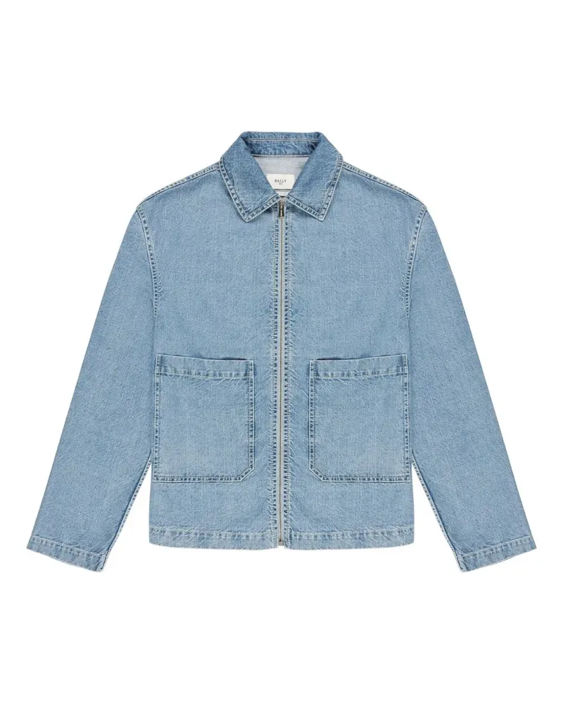 Bally Jeansjacke mit Reißverschluss - Blau Blau