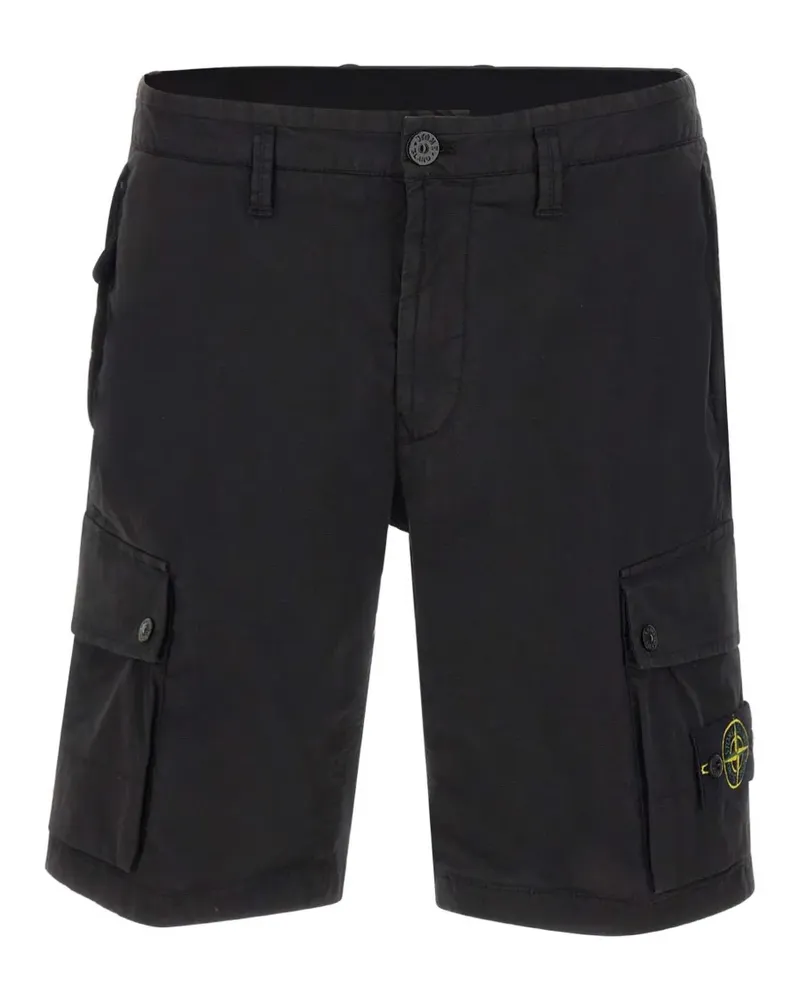 Stone Island Compass-badge cargo shorts - Schwarz Schwarz