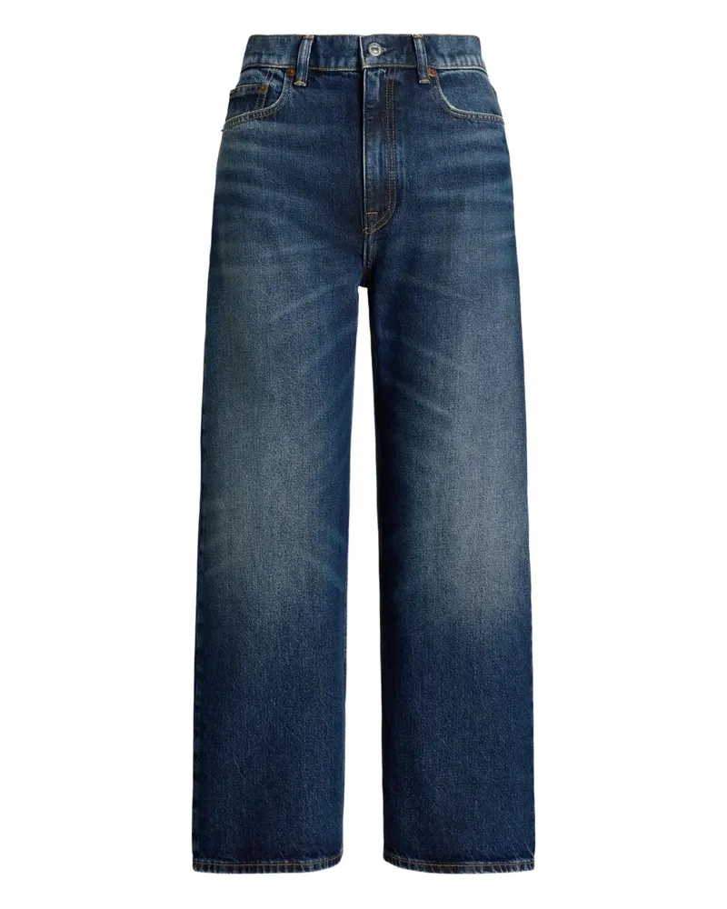 Ralph Lauren Jeans mit hohem Bund - Blau Blau