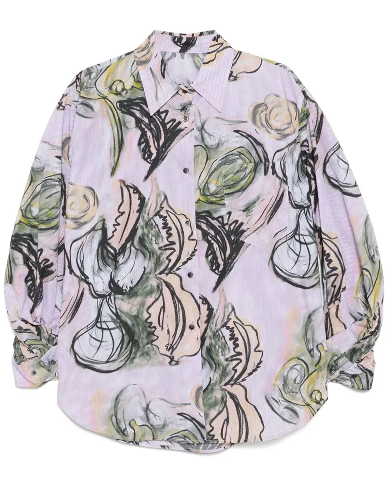 JNBY Hemd mit grafischem Print - Violett Violett