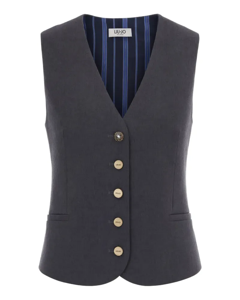 Liu Jo flannel waistcoat - Grau Grau