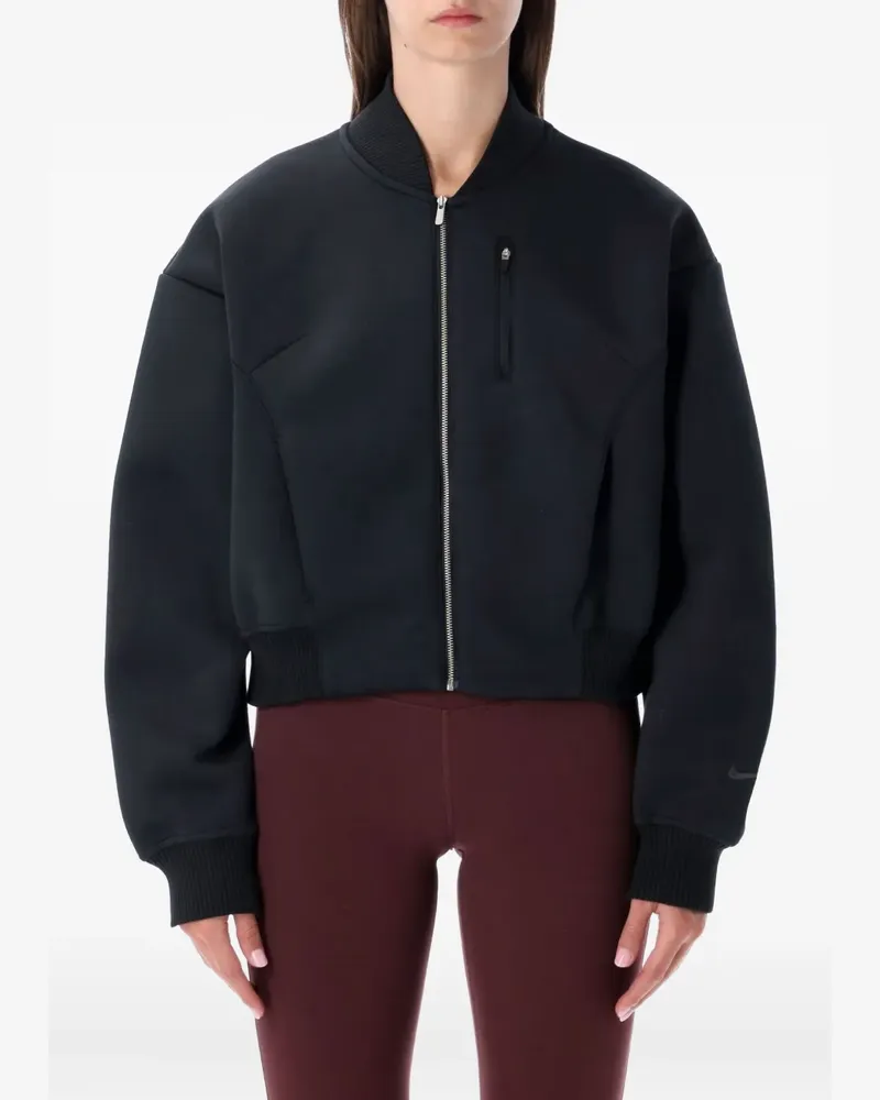 Nike Destroyer Bomberjacke aus Fleece - Schwarz Schwarz