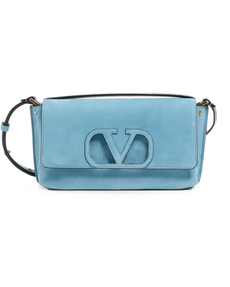 Valentino Garavani Fill Me Schultertasche aus Wildleder - Blau Blau