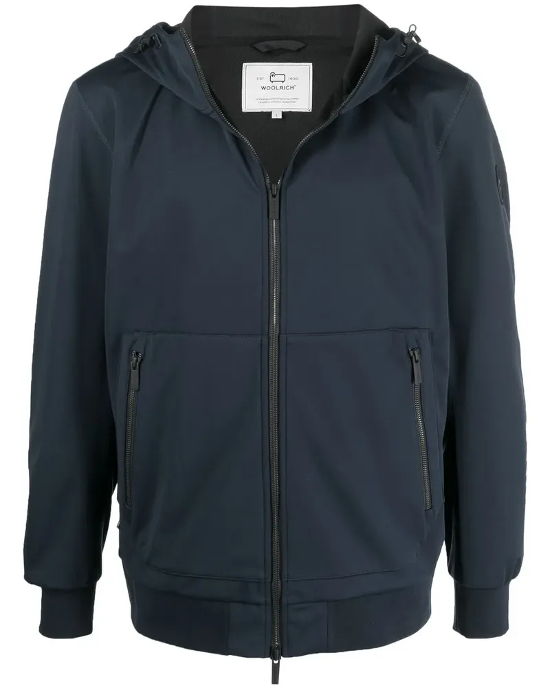 Woolrich Windbreaker mit Kapuze - Blau Blau