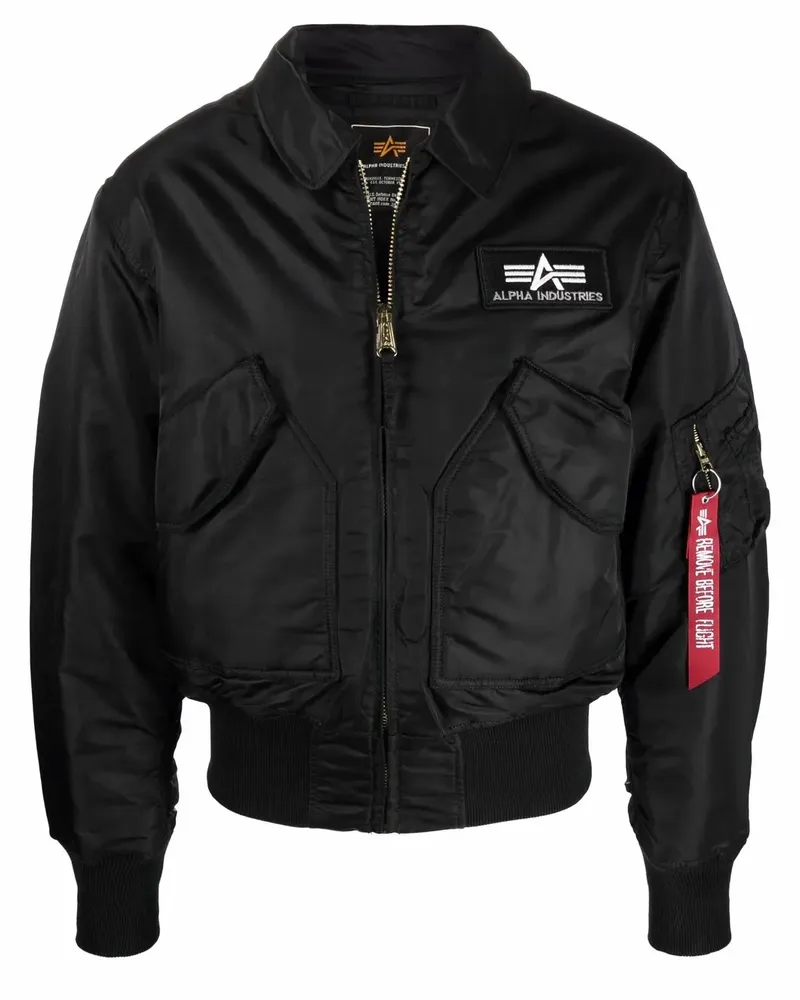 Alpha Industries Cold Weather 45 Bomberjacke - Schwarz Schwarz