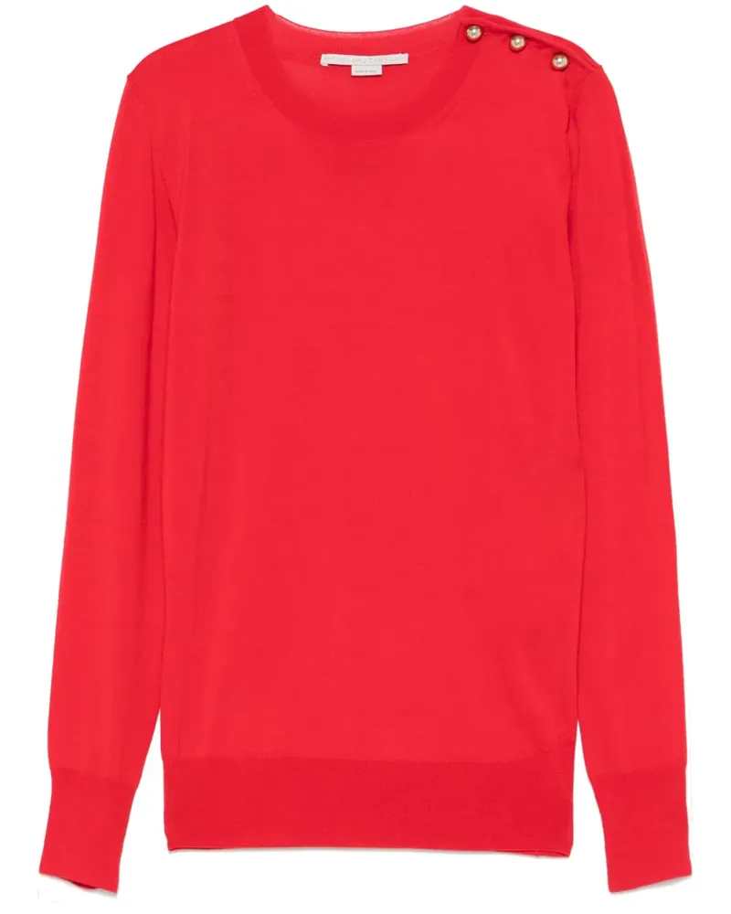 Stella McCartney Fein gestricktes Oberteil - Rot Rot