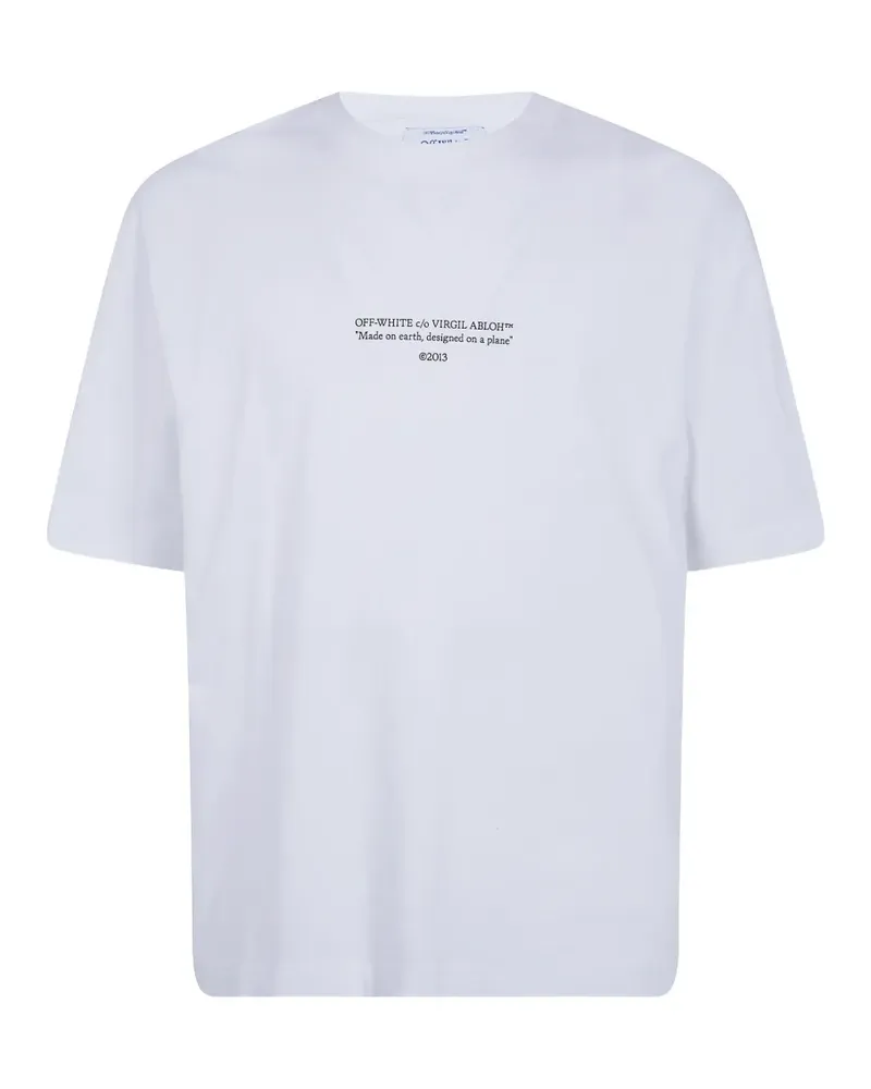 OFF-WHITE crew neck T-shirt - Weiß Weiß