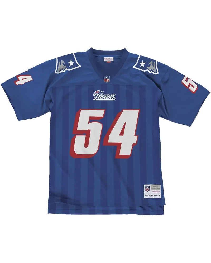 Mitchell & Ness 1996 Tedy Bruschi New England Patriots Legacy Player Trikot - Blau Blau
