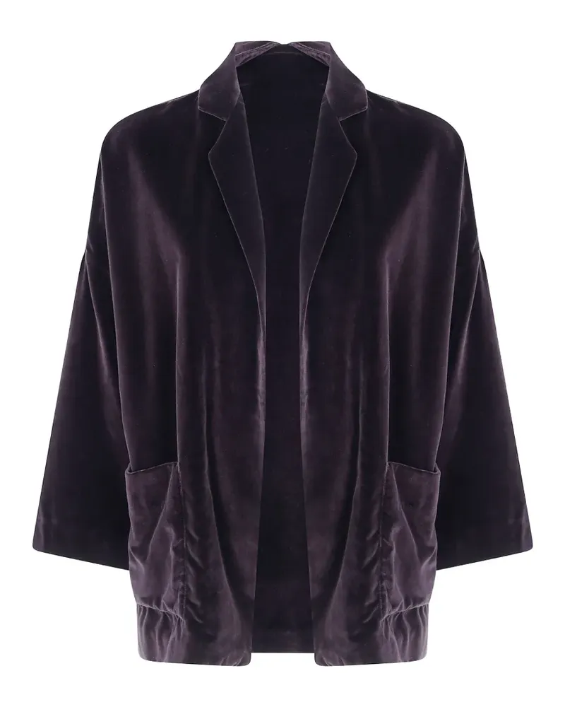 Daniela Gregis Oversized-Jacke mit Samteffekt - Braun Braun