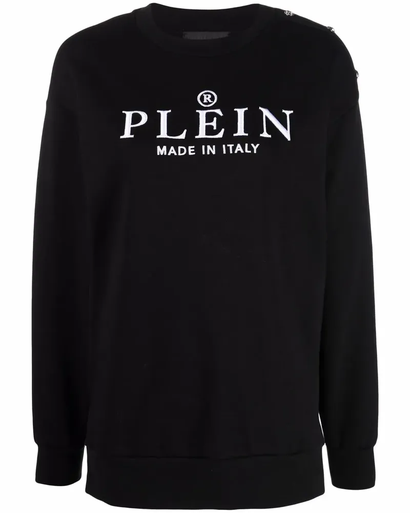 Philipp Plein Sweatshirt mit Logo-Print - Schwarz Schwarz