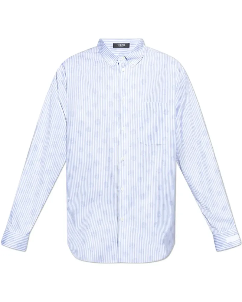 Versace Hemd mit Medusa-Print - Blau Blau
