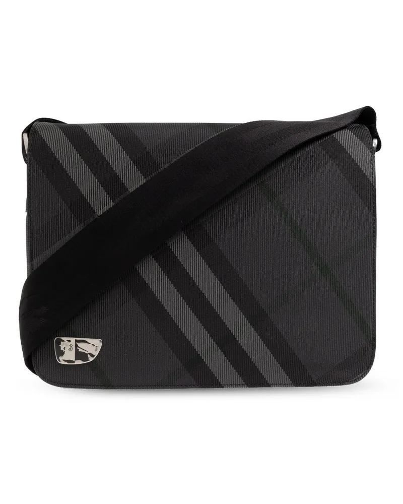 Burberry Karierter Shopper - Grau Grau