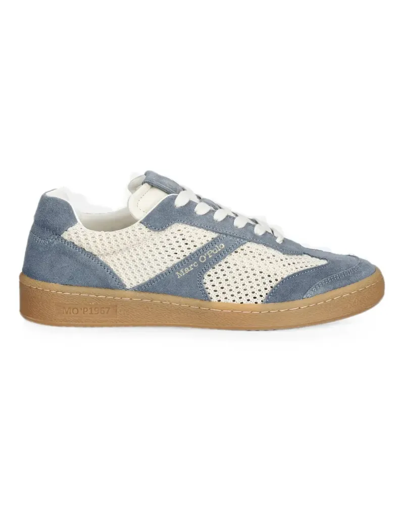 Marc O'Polo suede-panelled mesh sneakers - Blau Blau