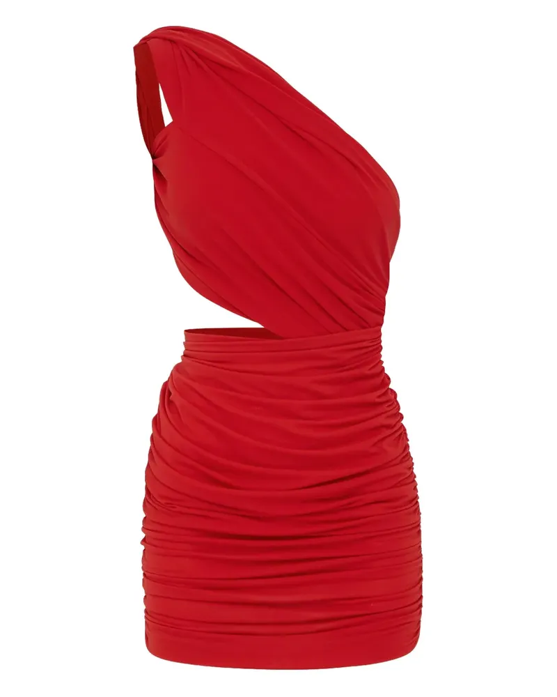 Alex Perry One-Shoulder-Midikleid - Rot Rot