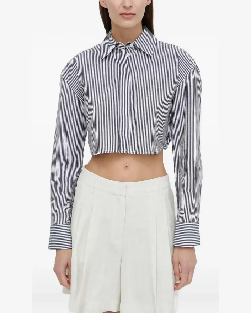 Day Birger et Mikkelsen Gestreiftes Cropped-Oberteil - Blau Blau