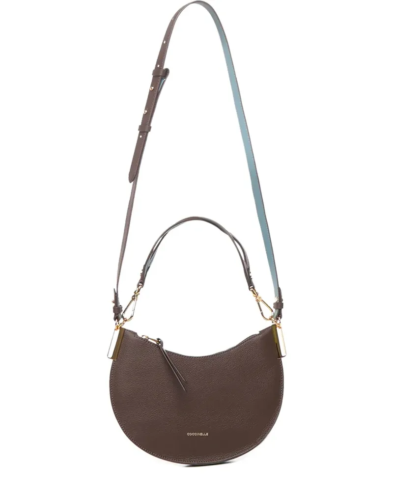 Coccinelle Schultertasche mit Logo - Braun Braun