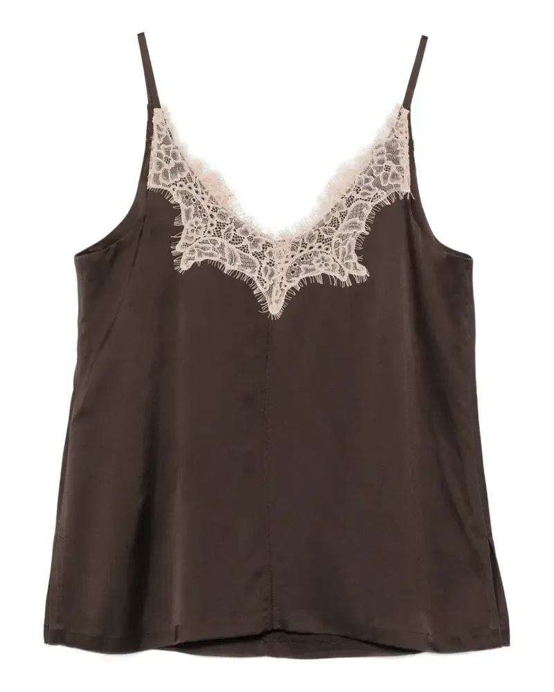 Seventy lace-trim blouse - Braun Braun