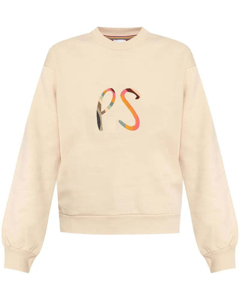 Paul Smith Spray Swirl Sweatshirt aus Bio-Baumwolle Nude