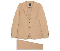 Einreihiger Anzug - Braun