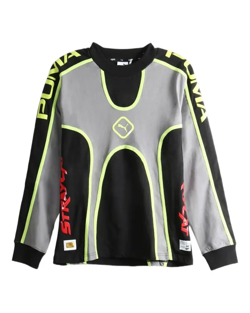 Puma x A$AP ROCKY logo-print panelled sweatshirt - Grau Grau