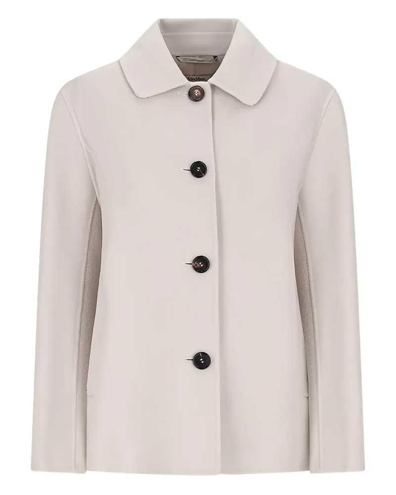 Max Mara Geknöpfte Lily Jacke mit Bubikragen - Nude Nude