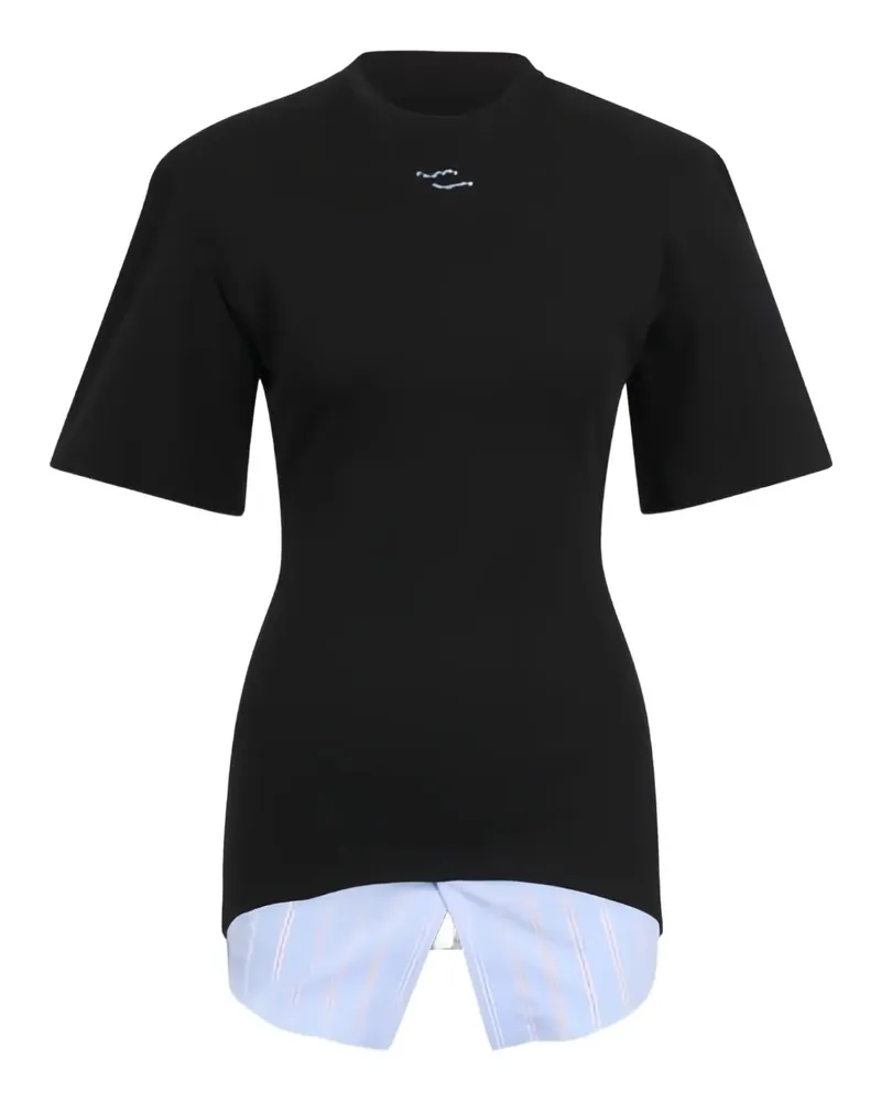 SSHEENA layered T-shirt - Schwarz Schwarz
