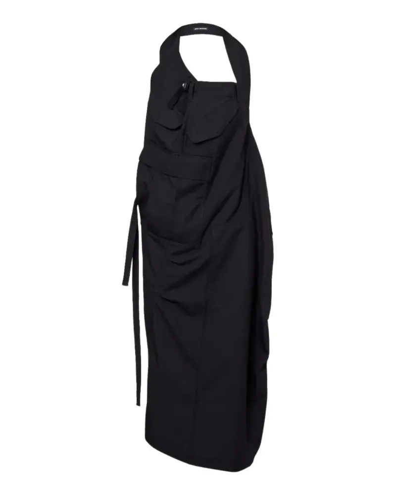 Junya Watanabe pockets asymmetric dress - Schwarz Schwarz