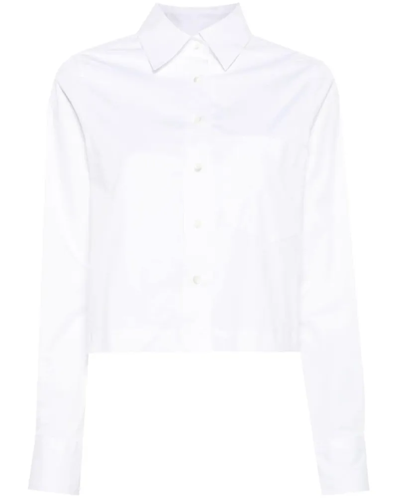 Closed Cropped-Hemd - Weiß Weiß