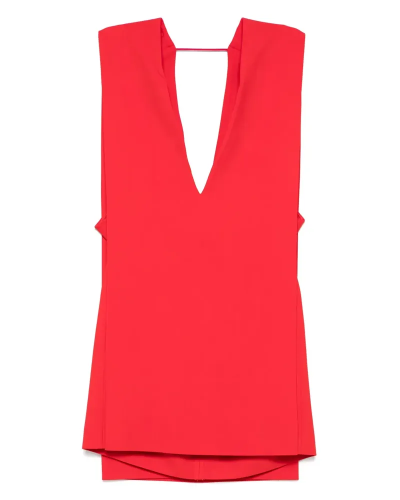 SPORTMAX Minikleid mit Gürtel - Rot Rot