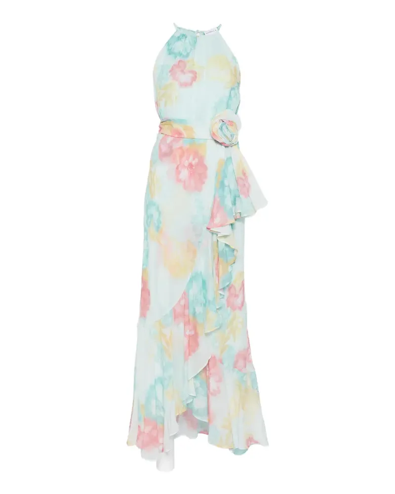 MARELLA ruffled floral dress - Blau Blau