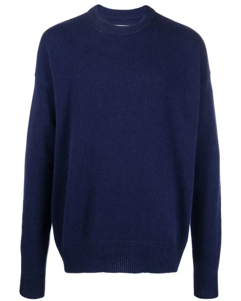 Jil Sander Kaschmirpullover mit rundem Ausschnitt - Blau Blau