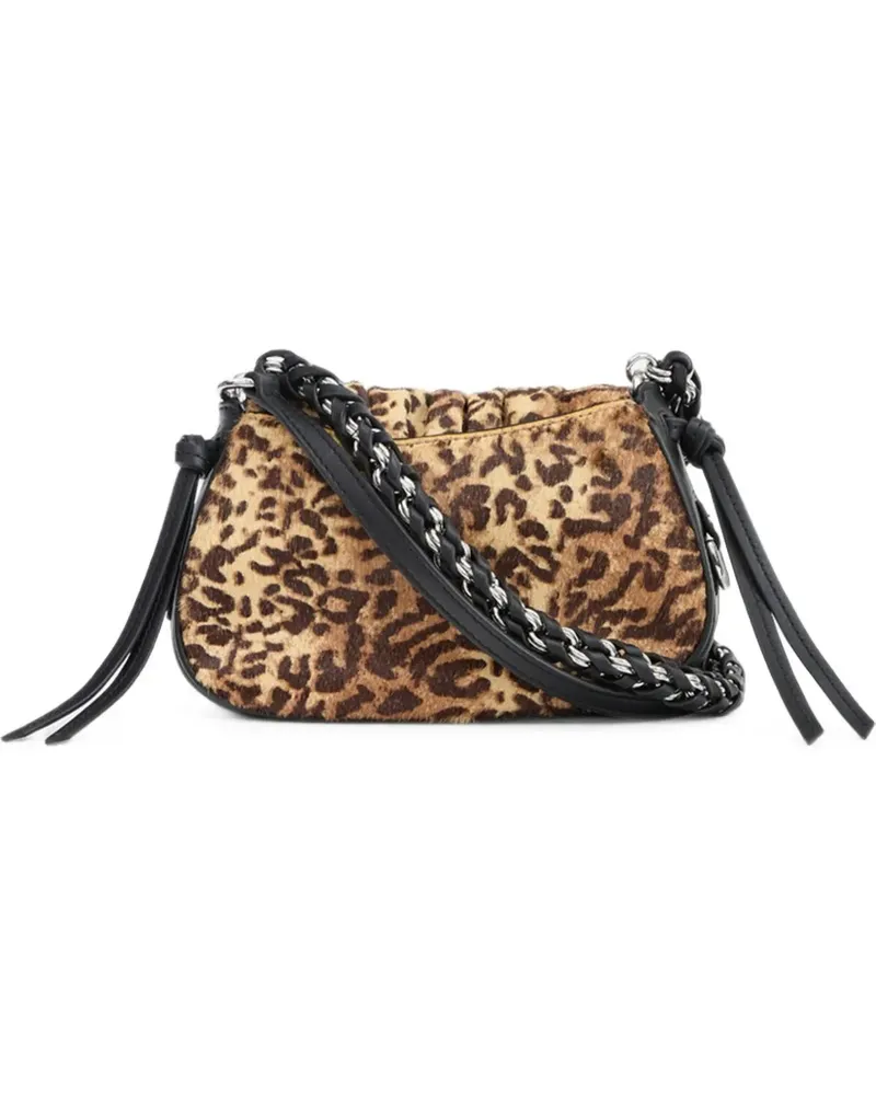 Isabel Marant Bolton leopard-print shoulder bag - Braun Braun