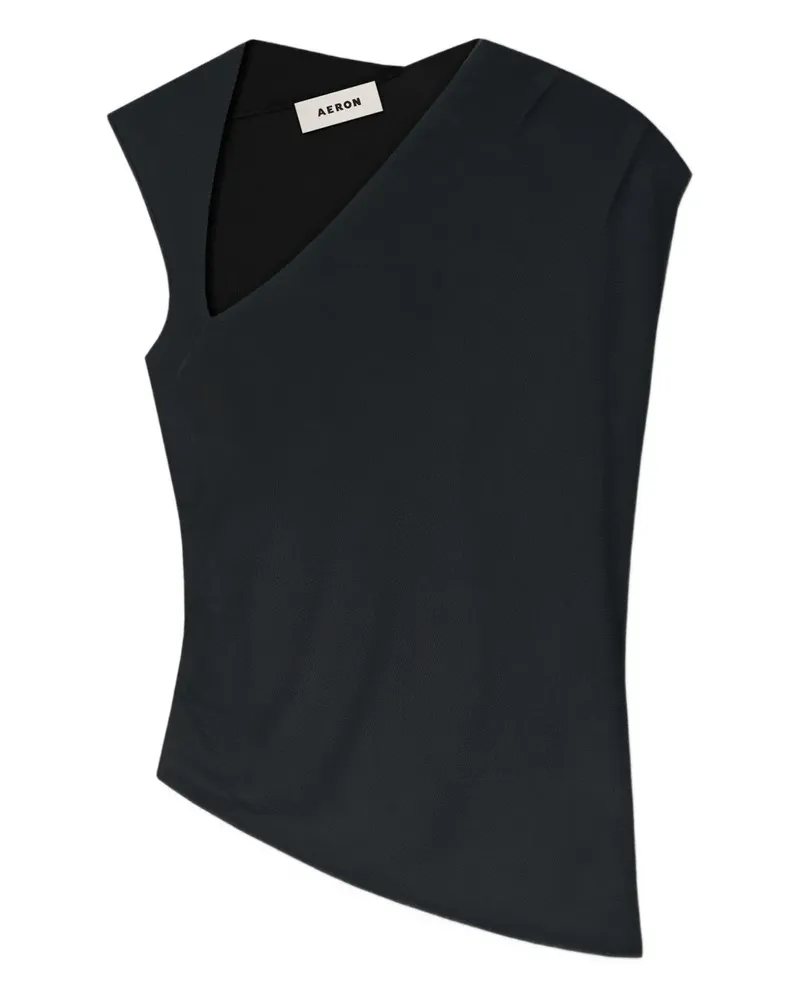 AERON Samantha asymmetric cut-out top - Schwarz Schwarz