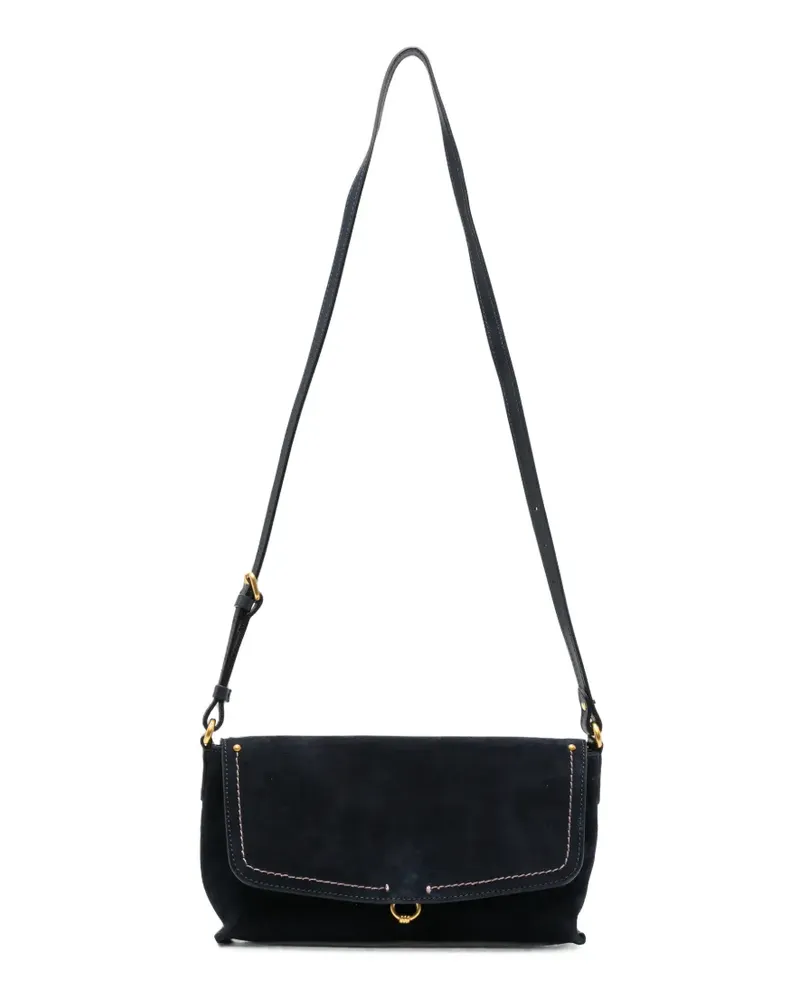 Gianni Chiarini Eugenia Umhängetasche aus Wildleder - Blau Blau