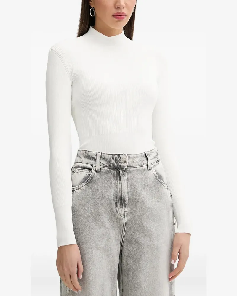 IRO Gerippter Rollkragenpullover - Weiß Weiß