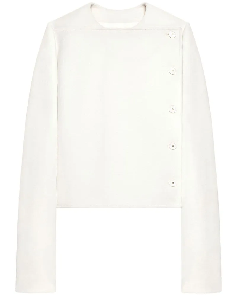 Courrèges Jacke mit Knöpfen - Weiß Weiß