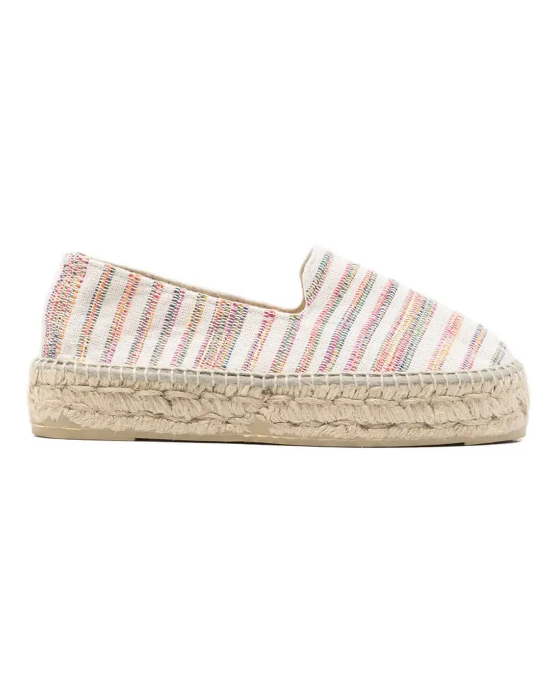 Manebí striped espadrilles - Nude Nude