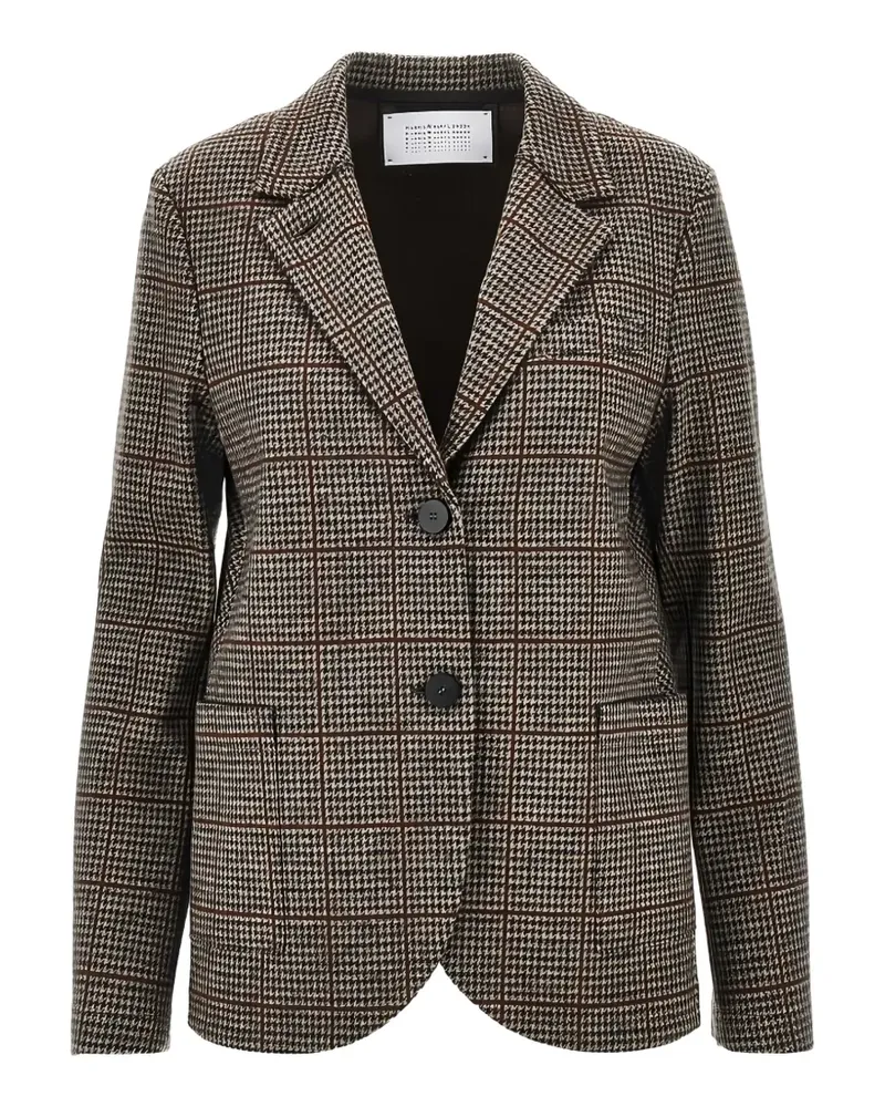 Harris Wharf London Blazer mit Hahnentrittmuster - Braun Braun