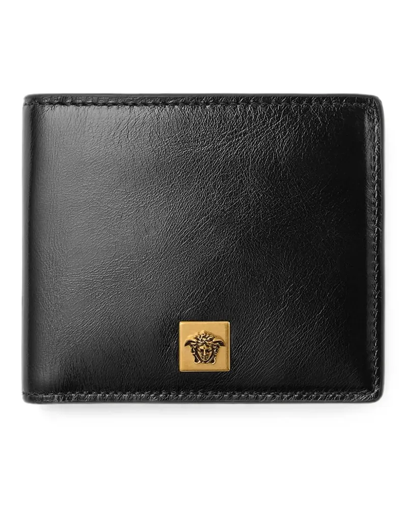 Versace Medusa plaque bifold wallet - Schwarz Schwarz