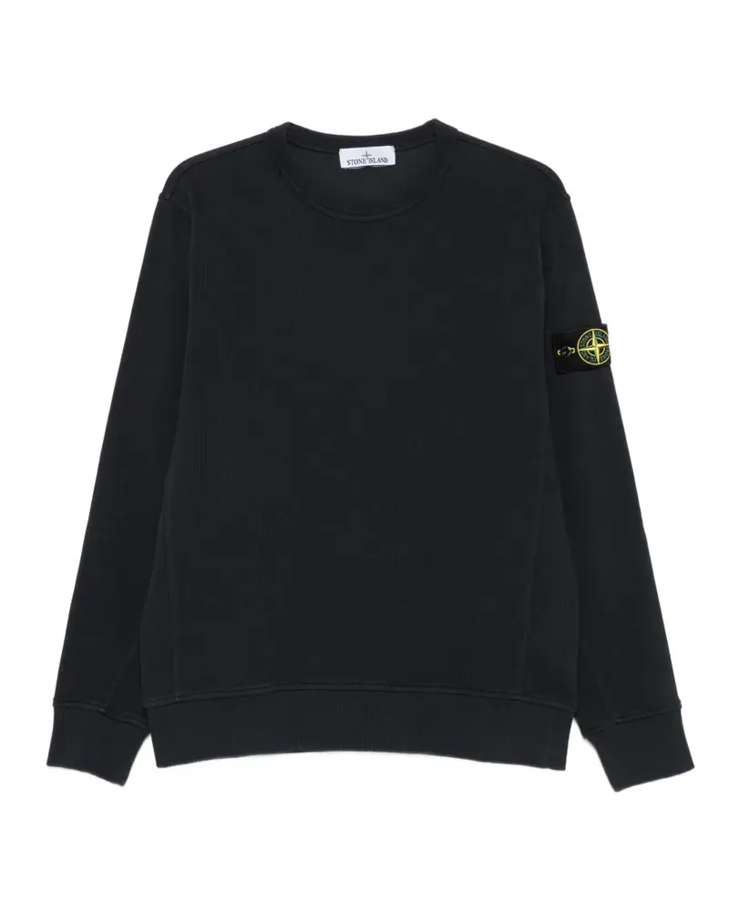 Stone Island Sweatshirt mit Logo-Patch - Blau Blau