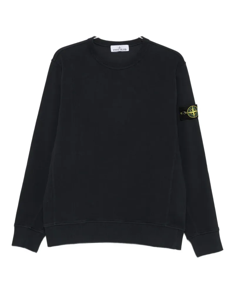 Stone Island logo-patch sweatshirt - Blau Blau