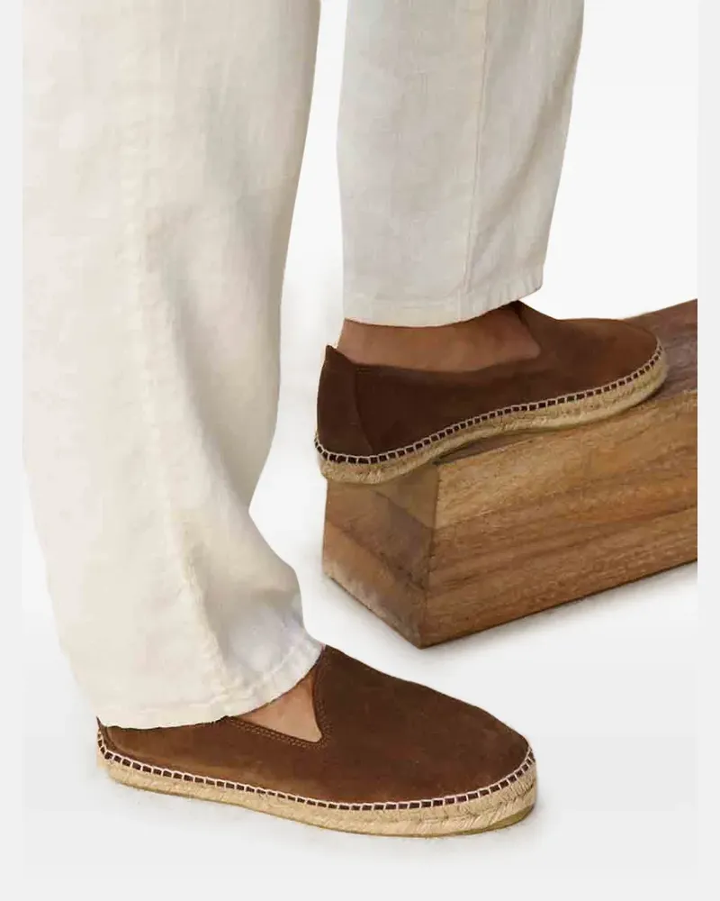 Manebí Espadrilles aus Wildleder - Braun Braun