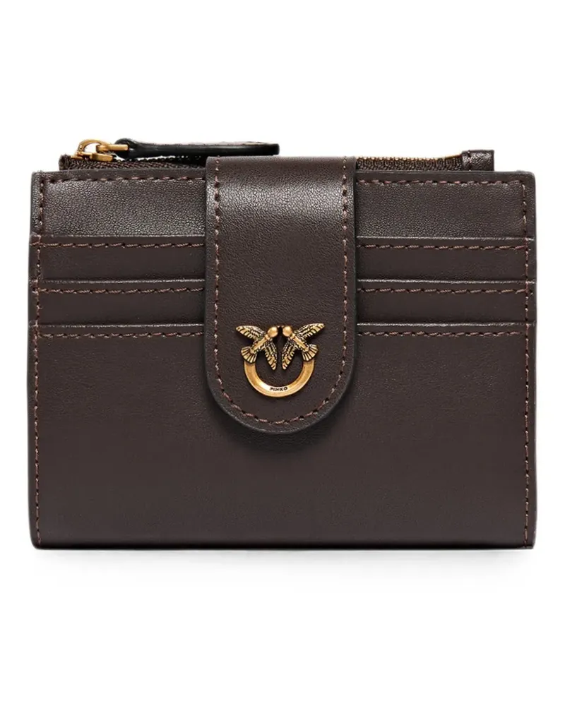 Pinko Love Birds leather wallet - Braun Braun