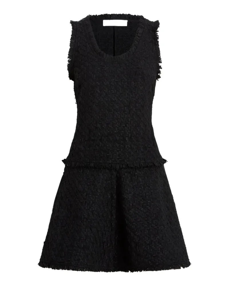 Proenza Schouler Kaida Kleid aus Korbweave Tweed - Schwarz Schwarz